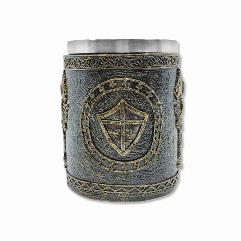 CANECA MEDIEVAL MODELO ANJO EM RESINA E INOX 400ML REF: 22005B CANECA MEDIEVAL MODELO ANJO EM RESINA E INOX 400ML REF: 22005B