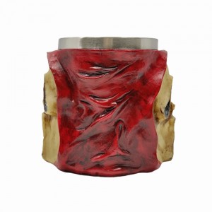 CANECA MEDIEVAL MODELO CAVEIRA RESINA E INOX 400ML REF: 20052B CANECA MEDIEVAL MODELO CAVEIRA RESINA E INOX 400ML REF: 20052B