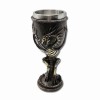 TAÇA MEDIEVAL MODELO DRAGÃO ESQUELETO EM RESINA 180ML REF: 220034A