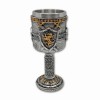TAÇA MEDIEVAL MODELO ESCUDO E ESPADAS EM RESINA 180ML REF: 220036A