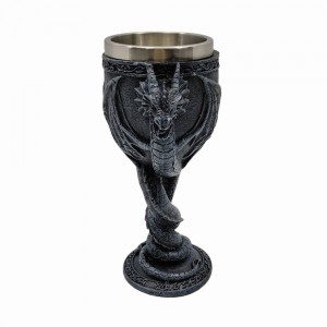 TAÇA MEDIEVAL MODELO DRAGÃO EM INOX E RESINA 180ML REF: 220038A TAÇA MEDIEVAL MODELO DRAGÃO EM INOX E RESINA 180ML REF: 220038A