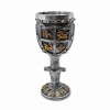TAÇA MEDIEVAL MODELO ESCUDO BRASÃO EM RESINA 180ML REF: 220031A