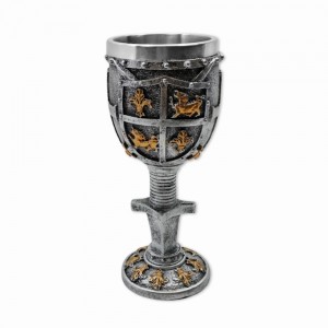 TAÇA MEDIEVAL MODELO ESCUDO BRASÃO EM RESINA 180ML REF: 220031A TAÇA MEDIEVAL MODELO ESCUDO BRASÃO EM RESINA 180ML REF: 220031A