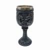 TAÇA MEDIEVAL MODELO DRAGÕES EM INOX E RESINA 180ML REF: 220035A