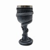 TAÇA MEDIEVAL MODELO DRAGÃO ORIENTAL EM INOX E RESINA 180ML REF:220033A