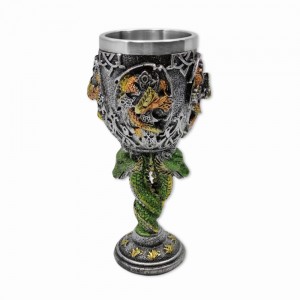 TAÇA MEDIEVAL MODELO DRAGÃO EM RESINA 180ML REF: 1104A TAÇA MEDIEVAL MODELO DRAGÃO EM RESINA 180ML REF: 1104A