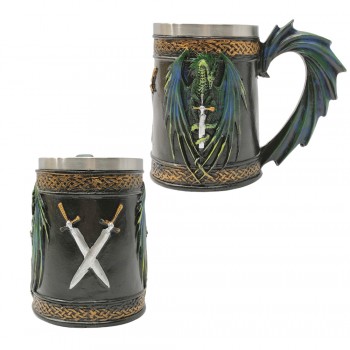 CANECA MEDIEVAL EM RESINA E METAL 600ML REF: 1005B CANECA MEDIEVAL EM RESINA E METAL 600ML REF: 1005B