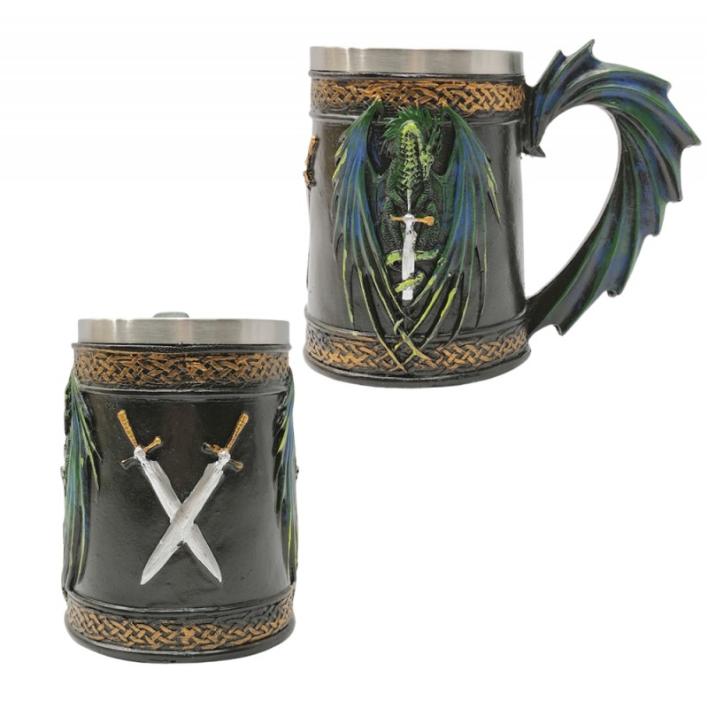 CANECA MEDIEVAL EM RESINA E METAL 600ML REF: 1005B CANECA MEDIEVAL EM RESINA E METAL 600ML REF: 1005B