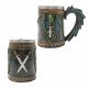 CANECA MEDIEVAL EM RESINA E METAL 600ML  REF: 1005B