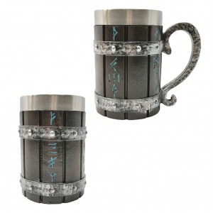 CANECA MEDIEVAL EM RESINA E METAL 600ML  REF: 1008B CANECA MEDIEVAL EM RESINA E METAL 600ML  REF: 1008B