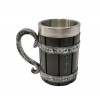 CANECA MEDIEVAL EM RESINA E METAL 600ML  REF: 1008B