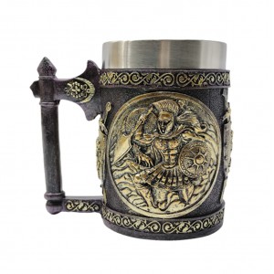 CANECA MEDIEVAL EM RESINA E METAL 600ML  REF: 22045B CANECA MEDIEVAL EM RESINA E METAL 600ML  REF: 22045B