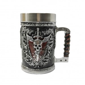 CANECA MEDIEVAL EM RESINA E METAL 600ML  REF: 102B-YB CANECA MEDIEVAL EM RESINA E METAL 600ML  REF: 102B-YB