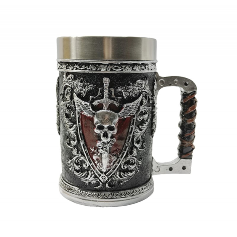 CANECA MEDIEVAL EM RESINA E METAL 600ML REF: 102B-YB CANECA MEDIEVAL EM RESINA E METAL 600ML REF: 102B-YB