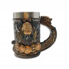 CANECA MEDIEVAL MODELO VIKING EM RESINA E INOX 600ML REF: 1198B CANECA MEDIEVAL MODELO VIKING EM RESINA E INOX 600ML REF: 1198B