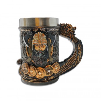CANECA MEDIEVAL MODELO VIKING EM RESINA E INOX 600ML REF: 1198B CANECA MEDIEVAL MODELO VIKING EM RESINA E INOX 600ML REF: 1198B