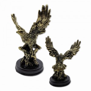 ENFEITE DECORATIVO MODELO ÁGUIA EM RESINA REF: AP4475