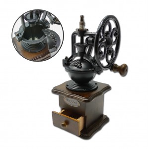 MOEDOR MANUAL DE CAFÉ EM METAL E MADEIRA REF: AP5048 MOEDOR MANUAL DE CAFÉ EM METAL E MADEIRA REF: AP5048