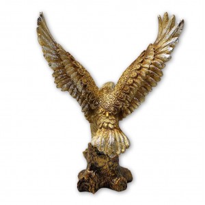 ENFEITE DECORATIVO MODELO ÁGUIA EM RESINA  REF: AP202007