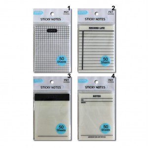 BLOCO AUTOADESIVO TRANSPARENTE COM 50 FOLHAS  REF: 9570P