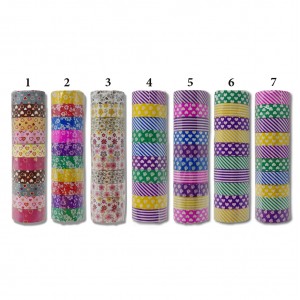 PACOTE DE FITAS ADESIVAS COM 6 UNIDADES COLORIDAS  REF: AP3934