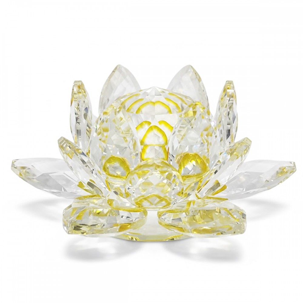 FLOR DE LÓTUS DECORATIVA EM VIDRO 10CM REF: AP7814T-40
