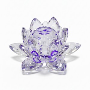 FLOR DE LÓTUS DECORATIVA EM VIDRO 10CM REF: AP7814T-40 FLOR DE LÓTUS DECORATIVA EM VIDRO 10CM REF: AP7814T-40