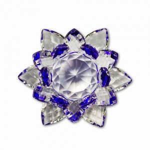 FLOR DE LÓTUS DECORATIVA EM VIDRO 10CM REF: AP7814T-40 FLOR DE LÓTUS DECORATIVA EM VIDRO 10CM REF: AP7814T-40