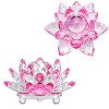 FLOR DE LÓTUS DECORATIVA EM VIDRO 18CM REF: AP7814T-80 FLOR DE LÓTUS DECORATIVA EM VIDRO 18CM REF: AP7814T-80