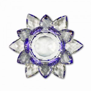 FLOR DE LÓTUS DECORATIVA EM VIDRO 20CM REF: AP7814T-100 FLOR DE LÓTUS DECORATIVA EM VIDRO 20CM REF: AP7814T-100