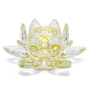 FLOR DE LÓTUS DECORATIVA EM VIDRO 20CM REF: AP7814T-100 FLOR DE LÓTUS DECORATIVA EM VIDRO 20CM REF: AP7814T-100