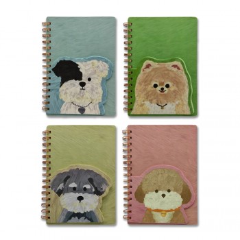CADERNO PERMANENTE A5 MODELO CACHORRO COM 80 FOLHAS REF: AP83-1610
