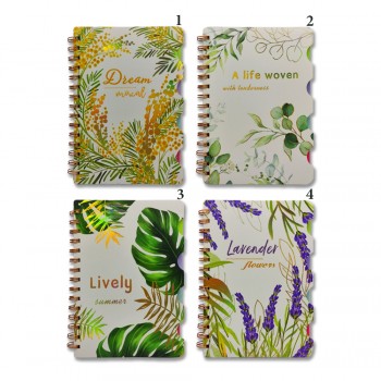 CADERNO PERMANENTE A5 MODELO PLANTAS COM 80 FOLHAS REF: AP83-2025