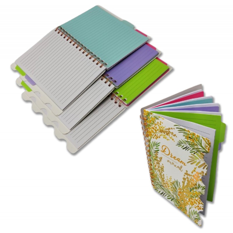 CADERNO PERMANENTE A5 MODELO PLANTAS COM 80 FOLHAS REF: AP83-2025