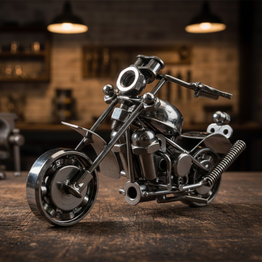 ENFEITE DECORATIVO MODELO MOTO EM METAL REF: AP7469MO