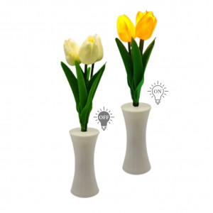 LUMINÁRIA DE MESA DECORATIVA MODELO TULIPA AMARELA REF: AP7634-F LUMINÁRIA DE MESA DECORATIVA MODELO TULIPA AMARELA REF: AP7634-F