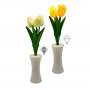 LUMINÁRIA DE MESA DECORATIVA MODELO TULIPA AMARELA REF: AP7634-F