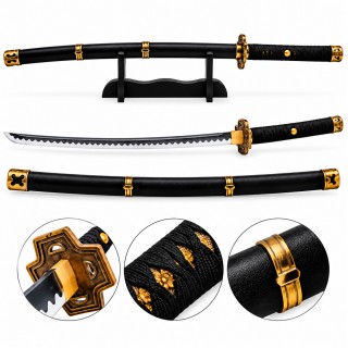 KATANA DECORATIVA COM LÂMINA SEM CORTE EM BAMBU 102CM  REF: PFL23515