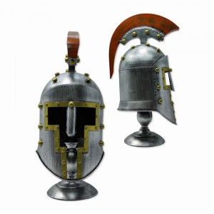ENFEITE CAPACETE DECORATIVO EM METAL REF: AP6632 ENFEITE CAPACETE DECORATIVO EM METAL REF: AP6632