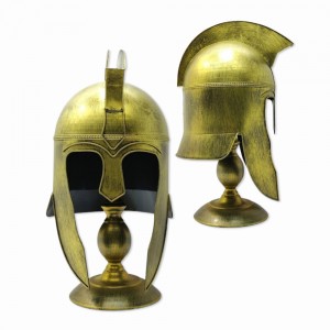 ENFEITE CAPACETE DECORATIVO EM METAL REF: AP6635 ENFEITE CAPACETE DECORATIVO EM METAL REF: AP6635