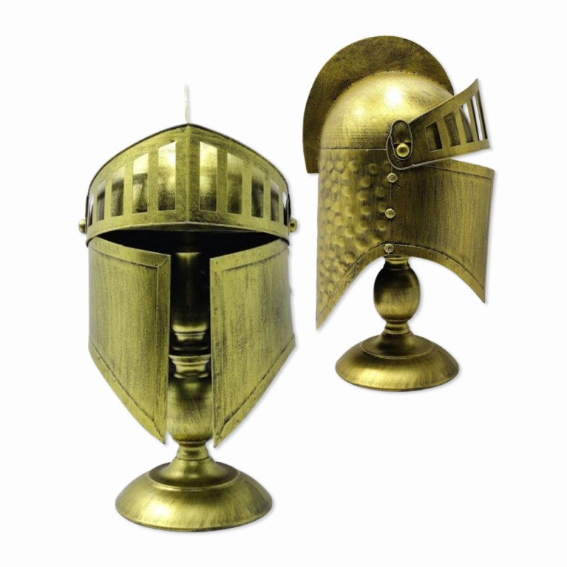 ENFEITE CAPACETE DECORATIVO EM METAL REF: AP6646