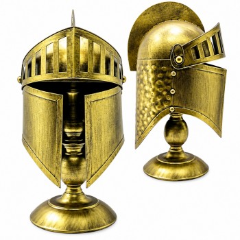 ENFEITE CAPACETE DECORATIVO EM METAL REF: AP6646