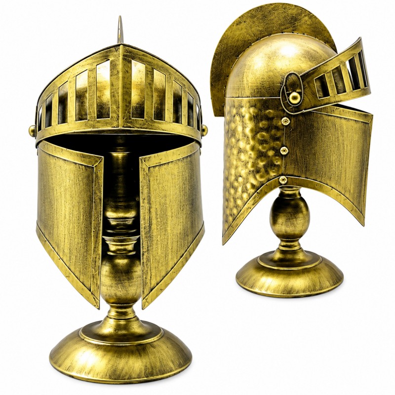 ENFEITE CAPACETE DECORATIVO EM METAL REF: AP6646