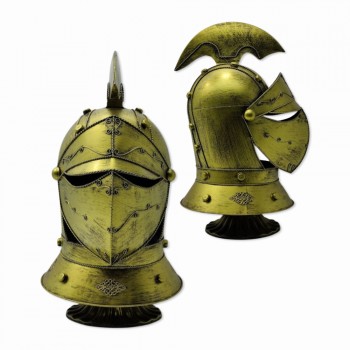 ENFEITE CAPACETE DECORATIVO EM METAL REF: AP6647
