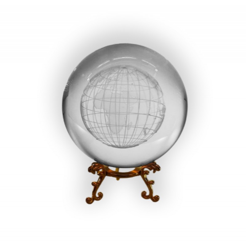 GLOBO DE VIDRO DECORATIVO MODELO PLANETA TERRA  REF: AP7814-8S1