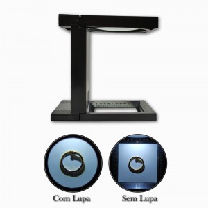 LUPA DOBRÁVEL DE MESA EM PLÁSTICO E VIDRO REF: MG14115-A