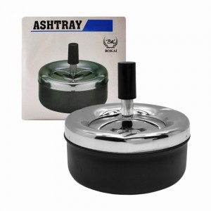 CINZEIRO REDONDO DE MESA EM METAL PRETO REF: APBK6001-B1 CINZEIRO REDONDO DE MESA EM METAL PRETO REF: APBK6001-B1