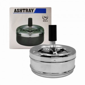 CINZEIRO REDONDO DE MESA EM METAL PRATA REF: APBK6003-S CINZEIRO REDONDO DE MESA EM METAL PRATA REF: APBK6003-S
