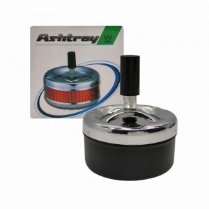 CINZEIRO REDONDO DE MESA EM METAL PRETO REF: APBK6004-B1 CINZEIRO REDONDO DE MESA EM METAL PRETO REF: APBK6004-B1