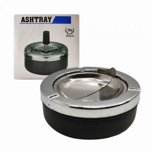CINZEIRO REDONDO DE MESA EM METAL PRETO REF: APBK6006-B1 CINZEIRO REDONDO DE MESA EM METAL PRETO REF: APBK6006-B1